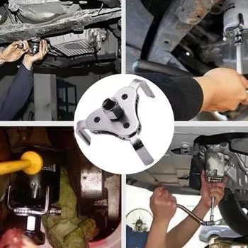 Универсальный ключ для масляного фильтра 75-100 мм, регулируемый 3-ходовой инструмент для снятия масляного фильтра, автомобильные аксессуары United States