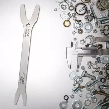 Универсальный ключ для ремонта 6-25 мм разводной гаечный ключ с длинной ручкой, двухсторонний гаечный ключ с зазубренным V-образным пазом и трещоткой