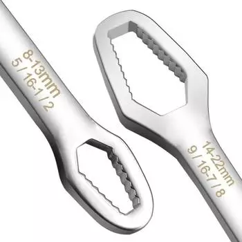 Универсальный ключ Torx 3, 17 мм, 8, 22 мм, 5 мм, толщина, самозатягивающийся регулируемый ключ, доска, гаечный ключ Torx с двойной головкой, ручные инструменты чёрный