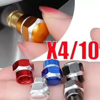 Универсальный колпачок клапана автомобильной шины автоматический мотоциклетный велосипедный колпачок для колеса покрышки шестигранный плоский колпачок штока клапана уплотнительные пылезащитные чехлы