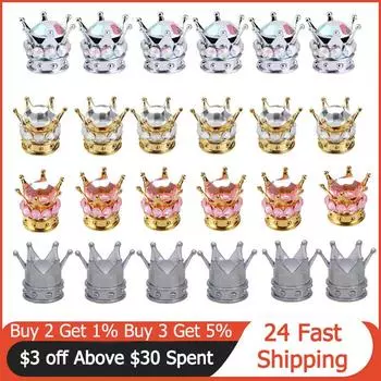 Универсальный колпачок клапана автомобильной шины в форме короны, колпачки штока клапана автомобильной шины, пылезащитные чехлы, герметичные стержни для мотоцикла и велосипеда для BMW