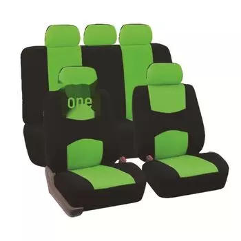 Универсальный комплект чехлов для автомобильных сидений из ткани, 5 мест, полный комплект из 9 предметов General оранжевый