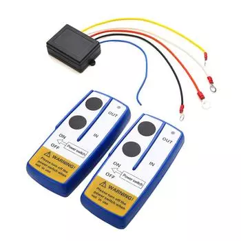 Универсальный комплект дистанционного управления лебедкой с беспроводной консолью 12 В 50 футов для внедорожника Jeep ATV