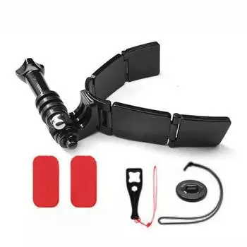Универсальный комплект для крепления камеры GoPro Hero 9/8/7/6/5 на подбородок мотоциклетного шлема