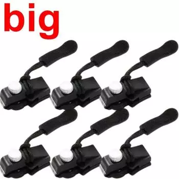 Универсальный комплект для ремонта молнии, быстрая мгновенная съемная головка молнии, сменный слайдер молнии для курток, сумок, пальто, бесплатный пошив L 2PCS