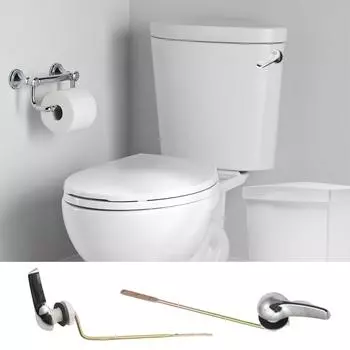 Универсальный комплект для замены ручки унитаза из сплава - боковая ручка смыва бачка унитаза, One Size