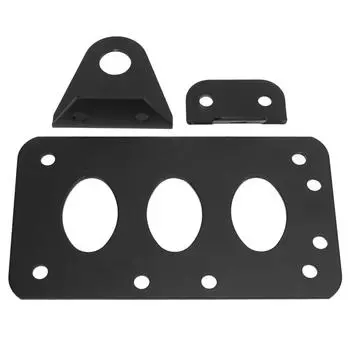 Универсальный комплект кронштейна стоп-сигнала мотоцикла Боковое крепление Держатель номерного знака Замена для чёрный