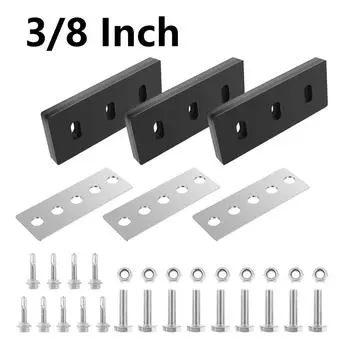 Универсальный комплект крыльчатки для снегоочистителя 3/8 дюйма, комплект для модификации крыльчатки для снегоочистителя из нержавеющей стали с резиновой лопаткой для снегоочистителя 3/8in