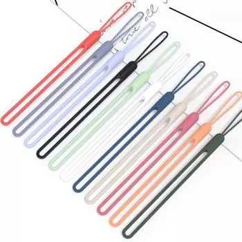 Универсальный короткий шнурок для телефона, мягкий силиконовый телефон, веревка, защищающая от потери, модный чехол для телефона, цепочка, ремешки, подвесной шнур, брелок зелёный