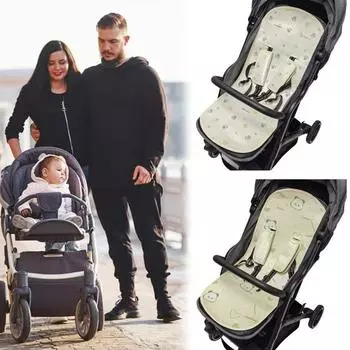 Универсальный коврик для детской коляски, дышащий чехол для детской коляски, защитные ремни безопасности, охлаждающий коврик с рисунком из мультфильма для летних колясок A Panda