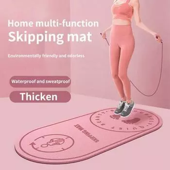 Универсальный коврик для йоги, многофункциональный TPE, защищает ноги 6mm розовый