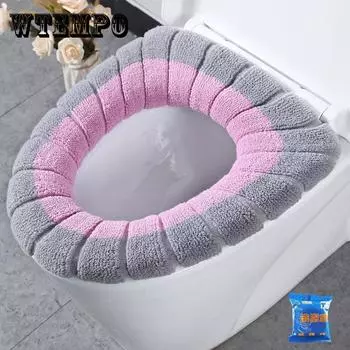 Универсальный коврик для унитаза, утолщенный, теплый, моющийся, подушка на сиденье унитаза, чехол для унитаза, бытовая подушка для унитаза