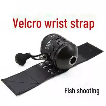 Универсальный кожаный рыболовный браслет с фиксированным колесиком для ловли рыбы и эластичной тканью для защиты и поддержки. Juyong Slingshot