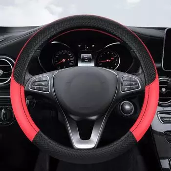 Универсальный кожаный спортивный чехол на руль для грузовиков и легковых автомобилей All Seasons Handbrake gear shift cover темно-коричневого