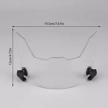 Универсальный козырек для американского футбола с зажимом для регбийных очков для взрослых и молодежи прозрачный