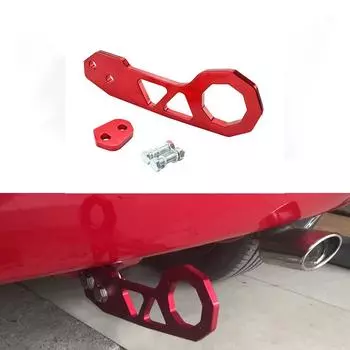 Универсальный КРАСНЫЙ Алюминиевый Сплав Гоночный Автомобиль Задний Буксировочный Крюк в JDM Стиле для Honda Civic