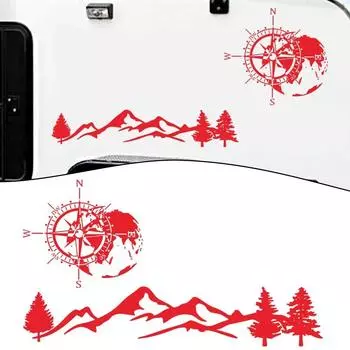 Универсальный красный водонепроницаемый кузов автомобиля кемпер автофургон грузовик украшение абсолютно новый автомобиль наклейка прочный Hote распродажа профессиональный CHINA