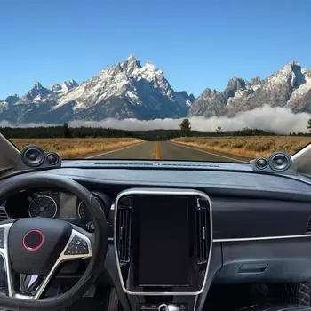 Универсальный кронштейн для автомобильных динамиков, черное двухполосное основание для динамика, высокочастотный динамик, перевернутая форма, корпус для крепления высокочастотного динамика, автомобильный аксессуар