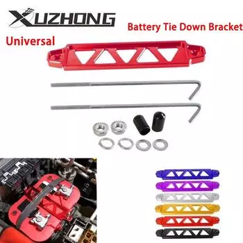 Универсальный кронштейн для крепления аккумулятора для Subaru, алюминиевые стержни для Honda Civic EK EG, держатель аккумулятора вниз серебряный