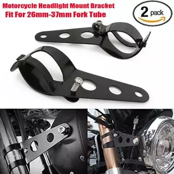 Универсальный кронштейн для крепления фары мотоцикла Honda Kawasaki Bobber Racer KZ1000 1100 KZ550 KZ650 26-37 мм вилка