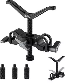 Универсальный кронштейн для телеобъектива SIRUI с 15-миллиметровой направляющей, поддержка длинного телеобъектива, вертикальная и горизонтальная, 3 удлинительные штанги, держатель объектива для зеркальной камеры, плечевой риг