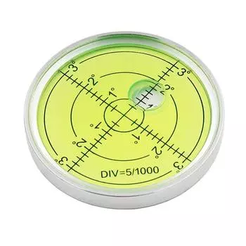Универсальный круглый ультратонкий металлический спиртовой уровень пузырьковый водяной шарик горизонтальный инструмент внутренняя печатная линия диаметр 60 высота 7,5 мм 1 шт.