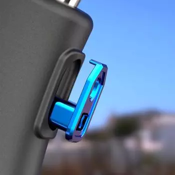 Универсальный крюк для мотоцикла, прочный винт, алюминиевая вешалка, крючок для сумки на руль мотоцикла, держатель для бутылки на скутере синий