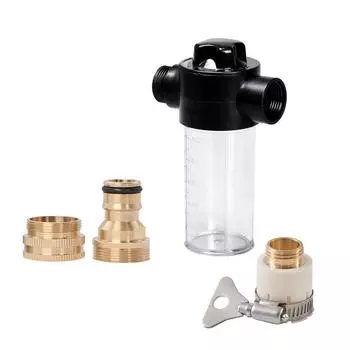 Универсальный латунный соединитель для мойки автомобиля, автомобильная пенная лейка, медная внешняя линия, 8-контактный соединитель, водяной пистолет, аксессуары, инструмент