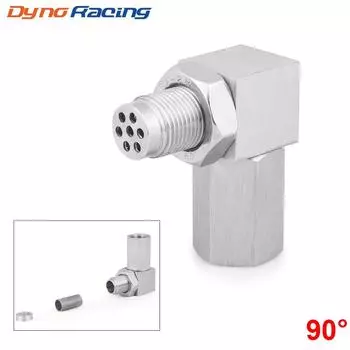 Универсальный M18*1,5 O2 удлинитель датчика кислорода 90 градусов 02 удлинитель пробки каталитический нейтрализатор O2 прокладка датчика кислорода