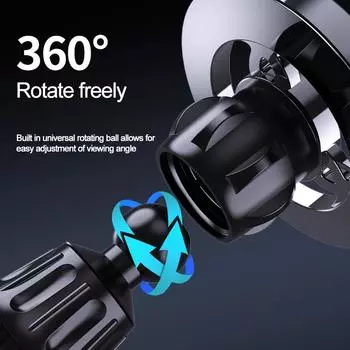 Универсальный магнитный автомобильный держатель для телефона, крепление на вентиляционную решетку, автомобильный магнитный держатель для телефона с GPS-навигацией чёрный