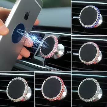 Универсальный магнитный автомобильный держатель для телефона, магнитное крепление, автомобильные аксессуары для женщин, для iPhone 13, 12, Xiaomi, Huawei, Samsung, Oneplus