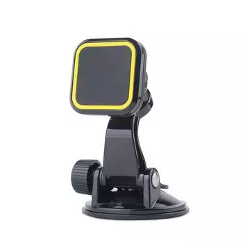 Универсальный магнитный держатель для телефона в машину с вращением на 360 градусов, магнит на лобовое стекло, подставка для мобильного телефона для iPhone, Samsung жёлтый
