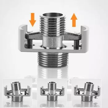 Универсальный медный кронштейн для ванной комнаты, регулируемая головка для бытовых принадлежностей *Short