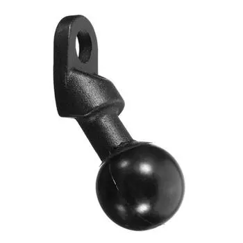 Универсальный металлический держатель для зеркала заднего вида для мотоцикла, 10 мм, с шаровым основанием чёрный