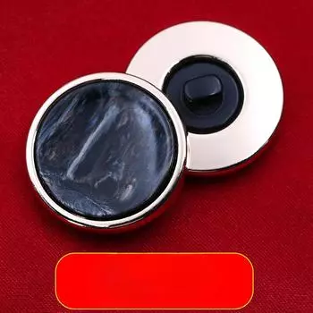 Универсальный металлический топ, пальто на пуговицах, тренчкот, пуговицы, мужская и женская одежда, шерстяная куртка, аксессуары с круглыми пуговицами, черный цвет. Black pattern * 28L = 18.0 MM * Round