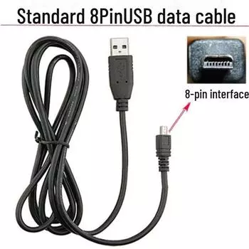 Универсальный мини-кабель для камеры и Bluetooth длиной 1,5 м с 8-контактным разъемом чёрный