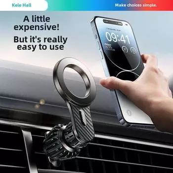 Универсальный мини-магнитный автомобильный держатель для телефона на вентиляционные решетки - прочный и устойчивый