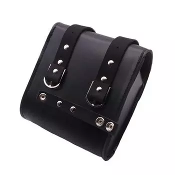 Универсальный мини-руль мотоцикла, седельная сумка-бар, боковая сумка из искусственной кожи, сумка для инструментов для Harley Honda Kawasaki Yamaha Suzuki коричневый