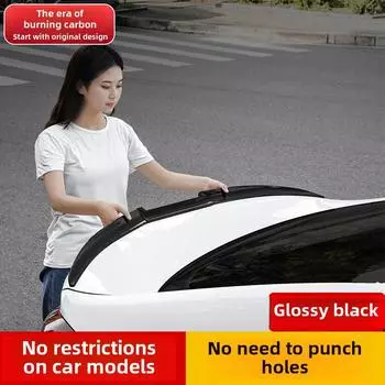 Универсальный мини-спойлер из углеродного волокна для автомобилей Corolla и Cruze — сверление не требуется