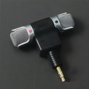 Универсальный мини стерео микрофон микрофон аудио для ПК ноутбука ноутбук разговор 3.5 мм