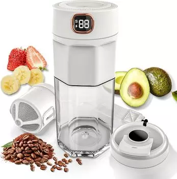 Универсальный миксер для кофе, соковыжималка, персональный блендер, 10 лезвий, режимы 12S и 40S, бесплатная зарядка через USB, овощной фруктовый сок, детское питание, пищевая добавка