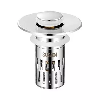 Универсальный многоцелевой фильтр для раковины Слив раковины с нажимным сердечником для отскока Универсальный комплект для слива для кухонной и ванной раковины 1PCS