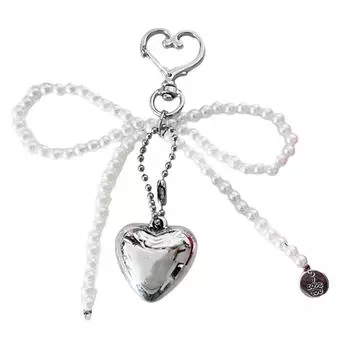 Универсальный модный брелок для ключей, модный брелок с подвеской в виде банта в форме сердца, простой брелок для ключей, аксессуар для сумки, кошелька 2