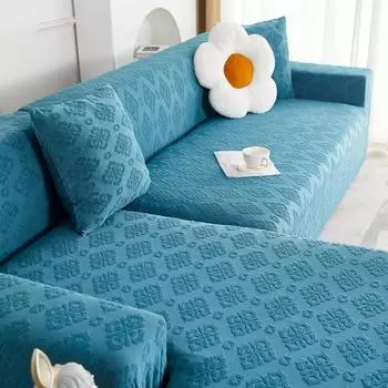 Универсальный модульный чехол для дивана на четыре сезона, универсальный универсальный чехол, эластичный однотонный утолщенный жаккардовый чехол для дивана с толстой иглой, пылезащитный чехол Single sofa cover