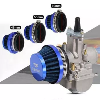 Универсальный мотоцикл 48/55/60 мм воздушный фильтр карбюратор воздушный фильтр скорость стеки 48mm