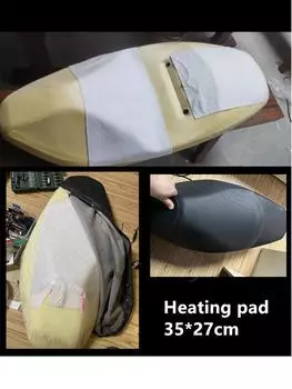 Универсальный мотоцикл ATV UTV E-BIKE AUTO переключатель карбоновый подогреватель сиденья Pad 1x