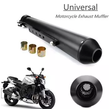 Универсальный мотоцикл Cafe Racer выхлопная труба Escape Board Moto глушитель с скользящим кронштейном для Honda для Yamaha для Kawasaki золотой