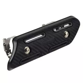 Универсальный мотоцикл теплозащитный экран выхлопной трубы Защитная крышка синий