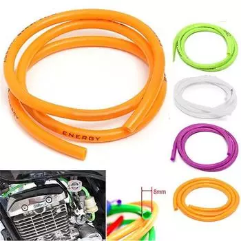 Универсальный мотоцикл, велосипед, 1 м, бензиновый топливный шланг, нефтепровод, резиновая трубка белый