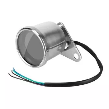 Универсальный мотоциклетный цифровой спидометр со светодиодным дисплеем, счетчик топлива, 12 В, цифровой тахометр, высокоточный водонепроницаемый датчик для мотоцикла белый